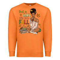 Carrot Just a girl who loves Fall afro woman Premium Sweatshirt - NancyCooperArtShop