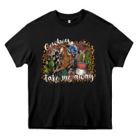 Black cowboy take me away Heavy Core Tee - SublimationCraftShop