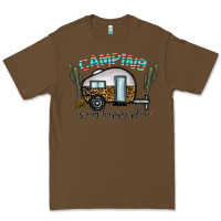 Cacao camping is my happy place Premium Tee - CowhideDigitalArt