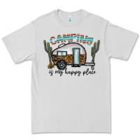 Dove Grey camping is my happy place Premium Tee - CowhideDigitalArt