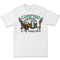 White camping is my happy place Premium Tee - CowhideDigitalArt