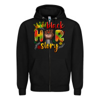 Black black her story Zipper Hoodie - Artiststas