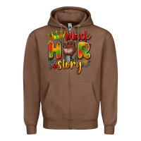 Chestnut black her story Zipper Hoodie - Artiststas