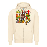 Sandshell black her story Zipper Hoodie - Artiststas