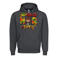 Smoke black her story Zipper Hoodie - Artiststas
