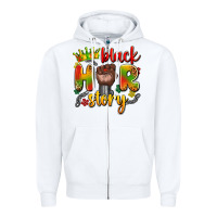 White black her story Zipper Hoodie - Artiststas