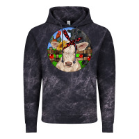 Cloud Black Christmas Charolais Calf Black Angus Bull And Roos Vintage Hoodie - RanaPortraitStore