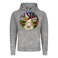 Cloud Rock Christmas Charolais Calf Black Angus Bull And Roos Vintage Hoodie - RanaPortraitStore