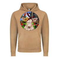 Vintage Camel Christmas Charolais Calf Black Angus Bull And Roos Vintage Hoodie - RanaPortraitStore