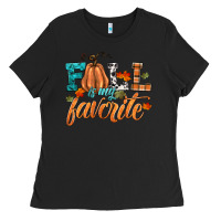 Black fall is my favorite Ladies Tee - HRA Design Shop