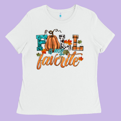 Fall Is My Favorite Ladies Tee Designed By Hra Design Shop