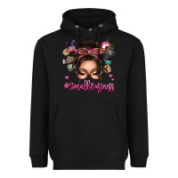 Black Small business messy bun Heavyweight Hoodie - texasbilliewilder