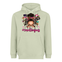 Matcha Small business messy bun Heavyweight Hoodie - texasbilliewilder