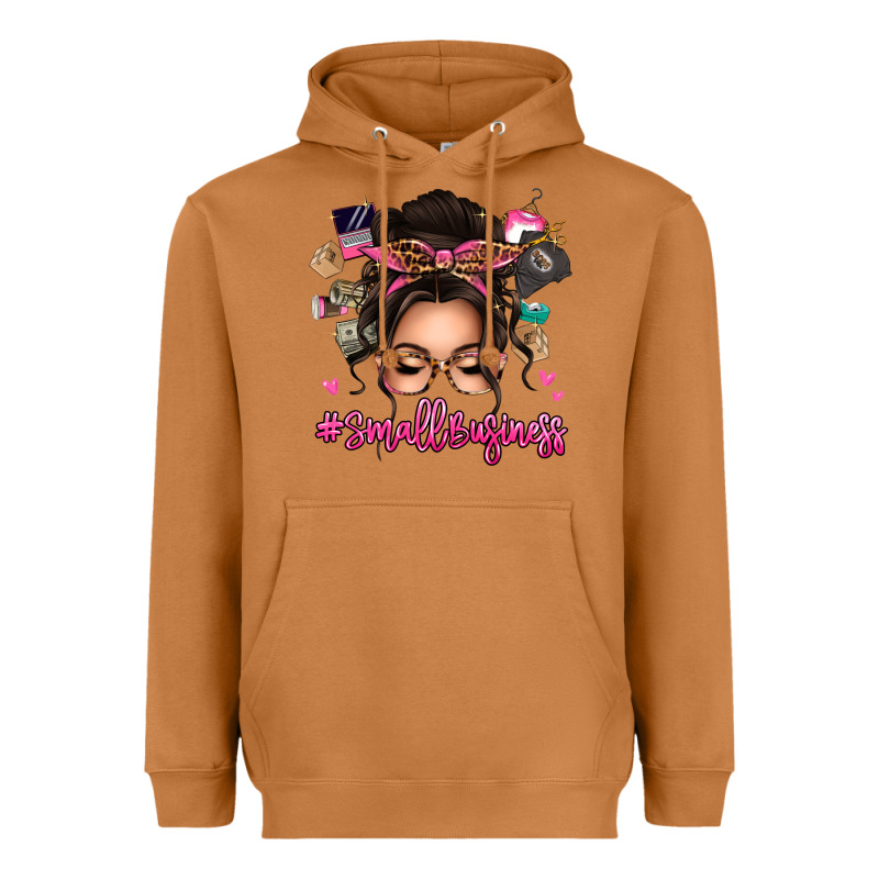 Small Business Messy Bun Heavyweight Hoodie by texasbilliewilder | Teevron