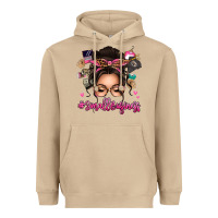 Mushroom Small business messy bun Heavyweight Hoodie - texasbilliewilder