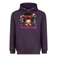 Plum Small business messy bun Heavyweight Hoodie - texasbilliewilder