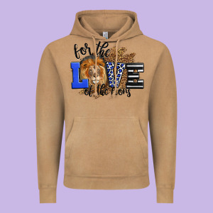 For The Love Of The Lions Vintage Hoodie Designed By Lillyallendesigns