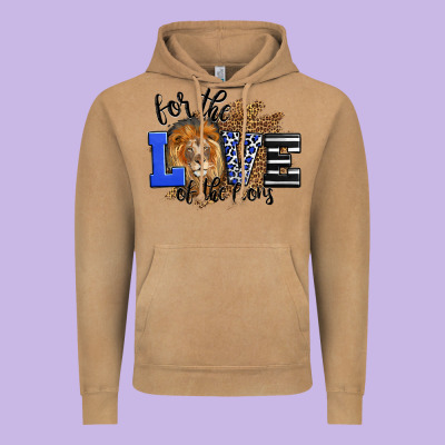 For The Love Of The Lions Vintage Hoodie Designed By Lillyallendesigns