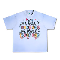 Grape Ice look back and thank god look forward and trust god Urban Heavy Tee - MaliasSmallBusiness