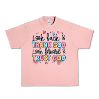Salmon look back and thank god look forward and trust god Urban Heavy Tee - MaliasSmallBusiness