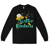 Black scatter kindness Long Sleeve Tee - NancyCooperArtShop