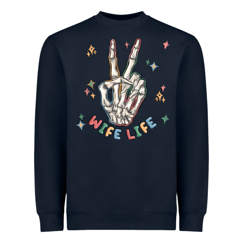 Wife Life Heavyweight Sweatshirt by MaliasSmallBusiness | Teevron