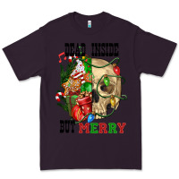 Plum Dead İnside But Merry Human Skull Premium Tee - FaDigitalArtStudio