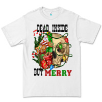 White Dead İnside But Merry Human Skull Premium Tee - FaDigitalArtStudio