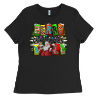 Black merry christmas yall Ladies Tee - CowhideDigitalArt