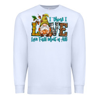 White I think i love Fall most of all Premium Sweatshirt - NancyCooperArtShop