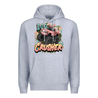 Heather Grey Egg crusher Easter truck Easter Day Premium Hoodie - HowdyJamesFarm