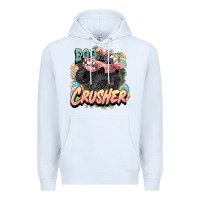 White Egg crusher Easter truck Easter Day Premium Hoodie - HowdyJamesFarm