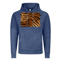 Vintage Denim handdrawn tiger pattern background Vintage Hoodie - BarkalooDesign