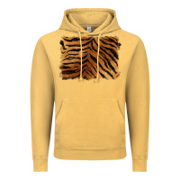 Vintage Mustard handdrawn tiger pattern background Vintage Hoodie - BarkalooDesign