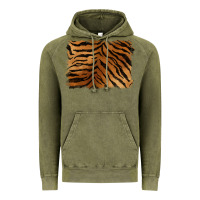 Vintage Olive handdrawn tiger pattern background Vintage Hoodie - BarkalooDesign