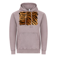 Handdrawn Tiger Pattern Background Vintage Hoodie | Teevron