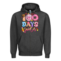 Charcoal Heather 100 days sweeter Zipper Hoodie - Artiststas