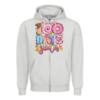 Dove Grey 100 days sweeter Zipper Hoodie - Artiststas