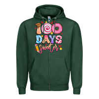 Sports Green 100 days sweeter Zipper Hoodie - Artiststas