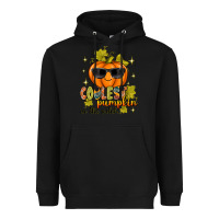 Black Coolest Pumpkin In The Patch Heavyweight Hoodie - texasbilliewilder