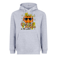 Heather Grey Coolest Pumpkin In The Patch Heavyweight Hoodie - texasbilliewilder