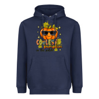Navy Coolest Pumpkin In The Patch Heavyweight Hoodie - texasbilliewilder