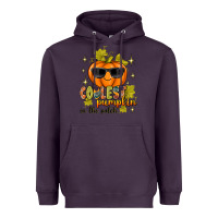 Plum Coolest Pumpkin In The Patch Heavyweight Hoodie - texasbilliewilder