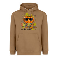 Toasted Coconut Coolest Pumpkin In The Patch Heavyweight Hoodie - texasbilliewilder