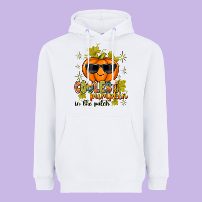 Coolest Pumpkin In The Patch Heavyweight Hoodie Designed By Texasbilliewilder