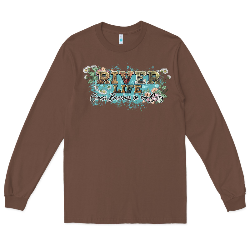 River Life Long Sleeve Tee by NancyCooperArtShop | Teevron
