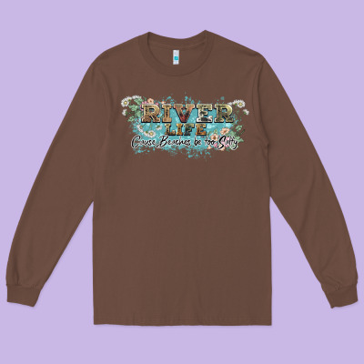 River Life Long Sleeve Tee Designed By Nancycooperartshop