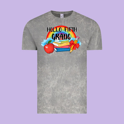 Back To School Hello Fifth Grade 3200x2400 Vintage Tee Designed By Adodesignshop