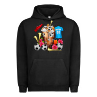 Pigment Black Soccer Cold Drink Frappe Urban Hoodie - FaDigitalArtStudio