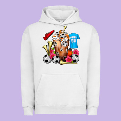 Soccer Cold Drink Frappe Urban Hoodie Designed By Fadigitalartstudio